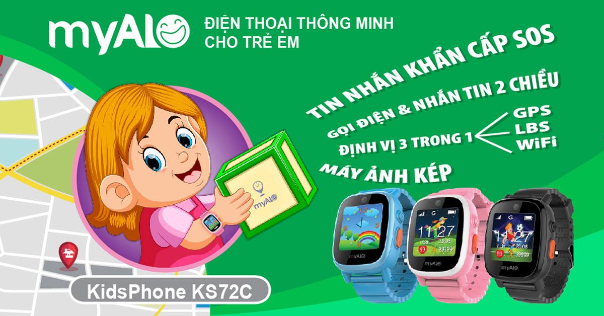 Đồng hồ thông minh định vị trẻ em myAlo KS72C