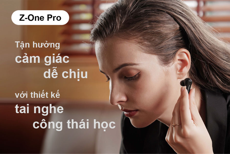 Tai nghe không dây myALO Z-One Pro có thiết kế công thái học