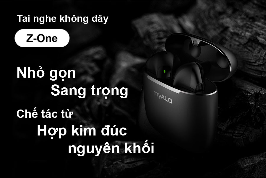 Tai nghe không dây myALO Z-One chế tác từ hợp kim đúc nguyên khối