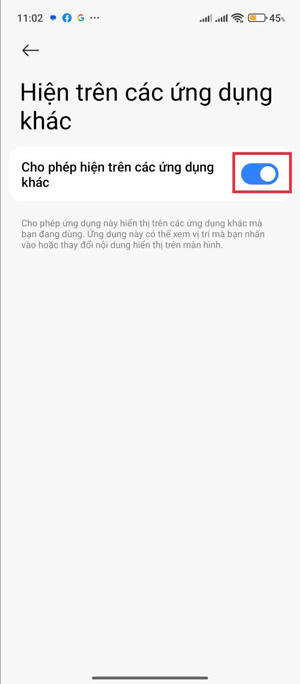 Cài đặt quyền cho ứng dụng myAlo myKids trên điện thoại Android