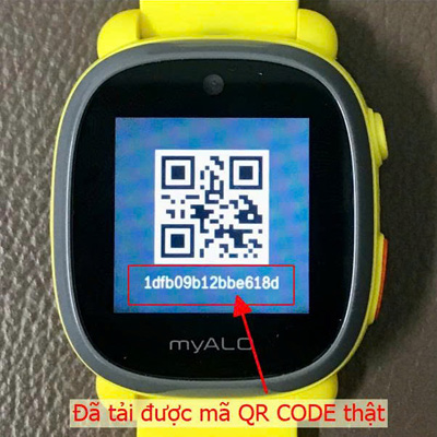 Đồng hồ K64 đã lấy được mã QR CODE