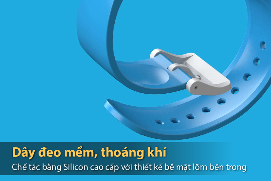 đồng hồ định vị trẻ em, đồng hồ thông minh trẻ em myALO K84 có dây đeo được chế tác bằng Silicon cao cấp với thiết kế bề mặt lõm bên trong cho cảm giác mềm mại và cực kỳ thoải mái