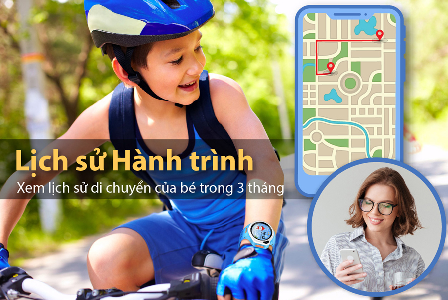 đồng hồ định vị trẻ em, đồng hồ thông minh trẻ em myALO K84 sử dụng công nghệ định vị GPS/WiFi/LBS giúp bạn theo dõi vị trí hiện tại và lịch sử di chuyển của trẻ. Ứng dụng myAlo myKids giúp bạn dễ dàng tìm đường đến chỗ trẻ.